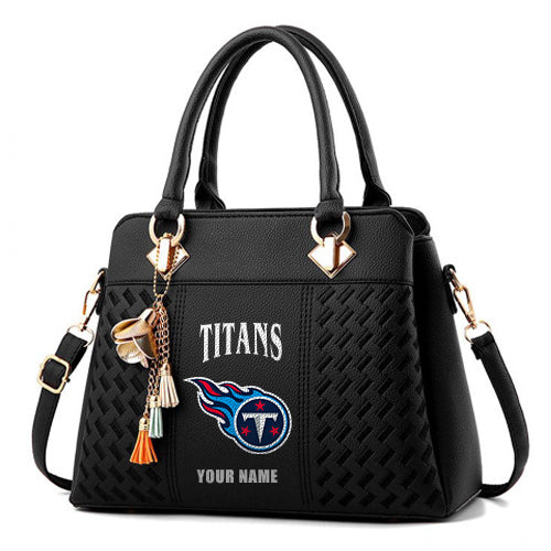 LIMITED EDITION - NEW CUSTOMIZED NFL31 TST TENNESSEE TITANS HANDBAG IN MULTIPLE COLORS