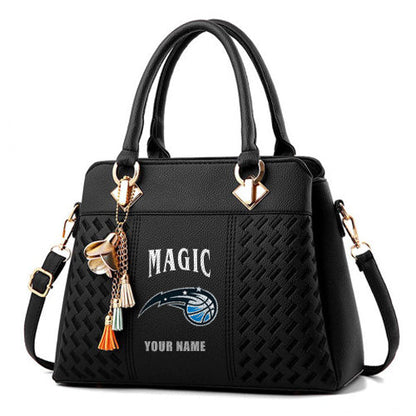 LIMITED EDITION - NEW CUSTOMIZED NBA15 OM ORLANDO MAGIC WOMEN'S HANDBAGS MULTICOLOR