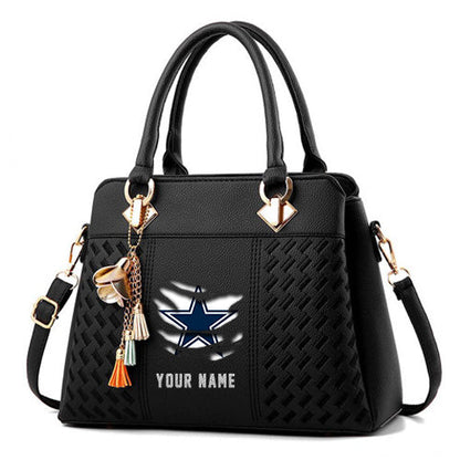 LIMITED EDITION - NEW CUSTOMIZED NFL21 DCB DALLAS COWBOYS HANDBAG IN MULTIPLE COLORS