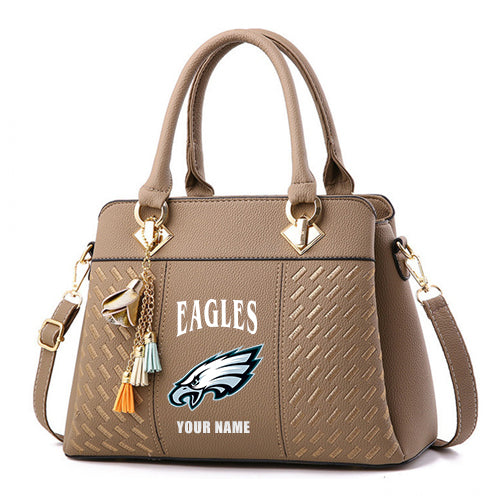 LIMITED EDITION - NEW CUSTOMIZED NFL02 PPE PHILADELPHIA EAGLES HANDBAG IN MULTIPLE COLORS