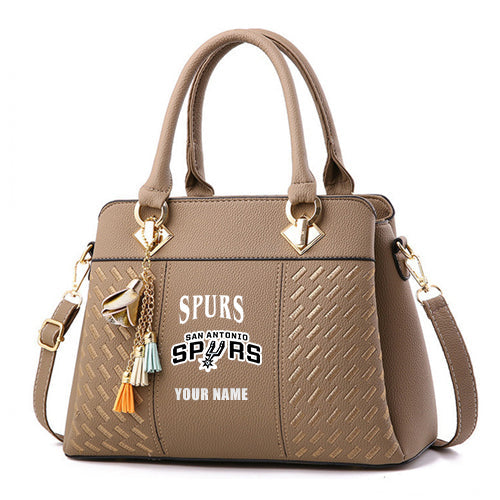 LIMITED EDITION - NEW CUSTOMIZED NBA23 SA SAN ANTONIO SPURS WOMEN'S HANDBAGS MULTICOLOR
