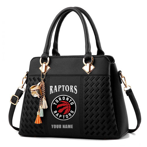 LIMITED EDITION - NEW CUSTOMIZED NBA24 TR TORONTO RAPTORS WOMEN'S HANDBAGS MULTICOLOR