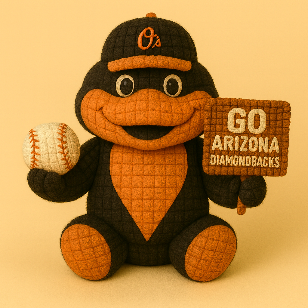 LIMITED EDITION - MLB 08 BMO BALTIMORE ORIOLES HANDMADE CROCHET