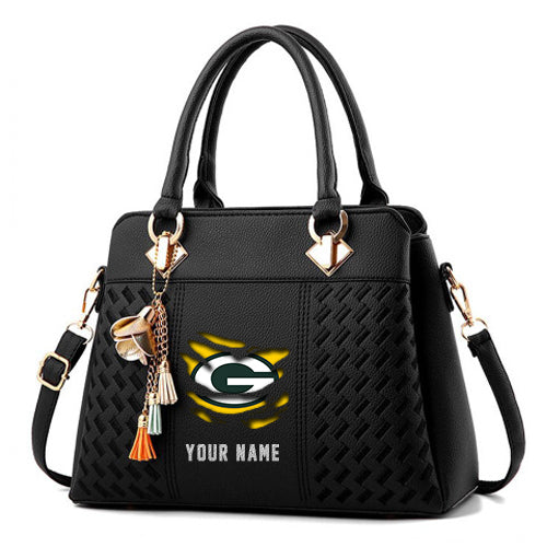 LIMITED EDITION - NEW CUSTOMIZED NFL08 GBP GREEN BAY PACKERS HANDBAG IN MULTIPLE COLORS