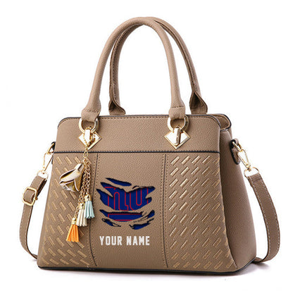 LIMITED EDITION - NEW CUSTOMIZED NFL32 NYG NEW YORK GIANTS HANDBAG IN MULTIPLE COLORS