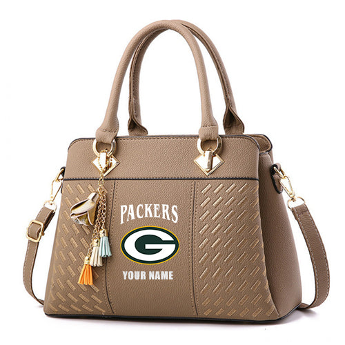 LIMITED EDITION - NEW CUSTOMIZED NFL08 GBP GREEN BAY PACKERS HANDBAG IN MULTIPLE COLORS