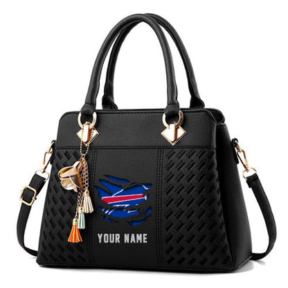 LIMITED EDITION - NEW CUSTOMIZED NFL03 BFB BUFFALO BILLS HANDBAG IN MULTIPLE COLORS