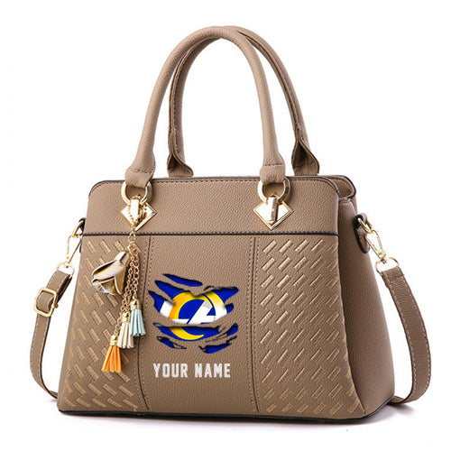 LIMITED EDITION - NEW CUSTOMIZED NFL22 LAR LOS ANGELES RAMS HANDBAG IN MULTIPLE COLORS