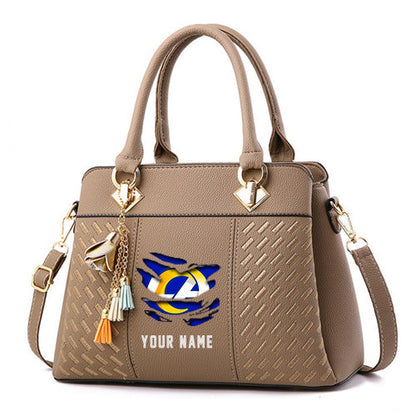 LIMITED EDITION - NEW CUSTOMIZED NFL22 LAR LOS ANGELES RAMS HANDBAG IN MULTIPLE COLORS