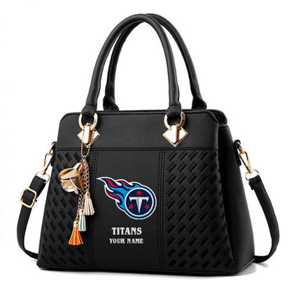 LIMITED EDITION - NEW CUSTOMIZED NFL31 TST TENNESSEE TITANS HANDBAG IN MULTIPLE COLORS