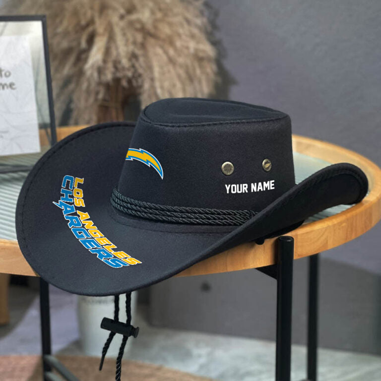 LIMITED EDITION - NEW CUSTOMIZED NFL09 LAC LOS ANGELES CHARGERS COWBOY HAT