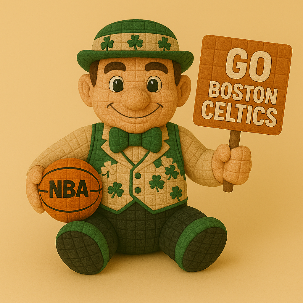 Limited Edition - NBA 03 BC Boston Celtics Handmade Crochet