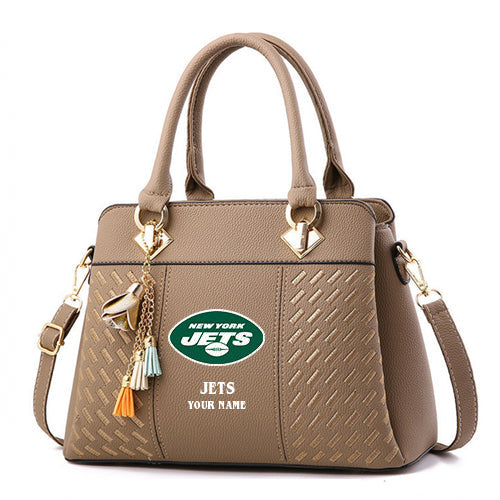 LIMITED EDITION - NEW CUSTOMIZED NFL25 NYJ NEW YORK JETS HANDBAG IN MULTIPLE COLORS