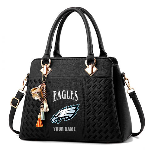LIMITED EDITION - NEW CUSTOMIZED NFL02 PPE PHILADELPHIA EAGLES HANDBAG IN MULTIPLE COLORS