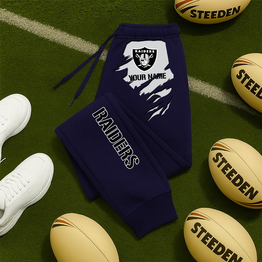 LIMITED EDITION - NEW PERSONALIZED NFL07 LVR LAS VEGAS RAIDERS JOGGERS