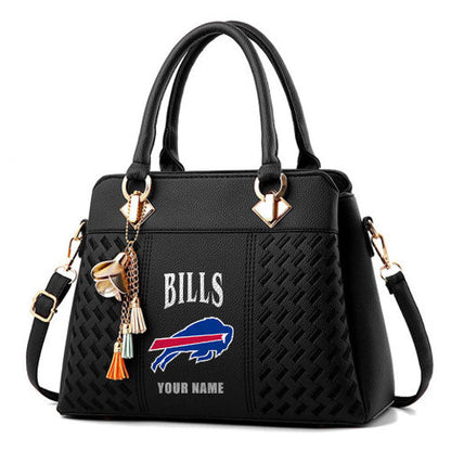 LIMITED EDITION - NEW CUSTOMIZED NFL03 BFB BUFFALO BILLS HANDBAG IN MULTIPLE COLORS