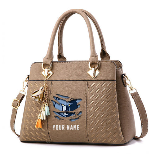 LIMITED EDITION - NEW CUSTOMIZED NBA13 MG MEMPHIS GRIZZLIES WOMEN'S HANDBAGS MULTICOLOR