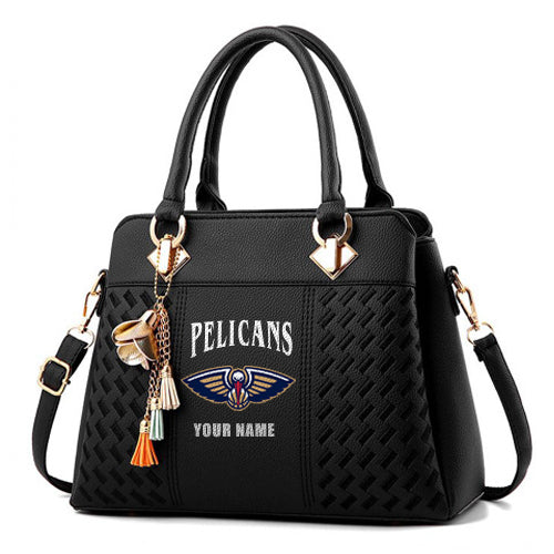 LIMITED EDITION - NEW CUSTOMIZED NBA30 NO NEW ORLEANS PELICANS WOMEN'S HANDBAGS MULTICOLOR
