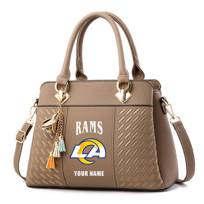 LIMITED EDITION - NEW CUSTOMIZED NFL22 LAR LOS ANGELES RAMS HANDBAG IN MULTIPLE COLORS