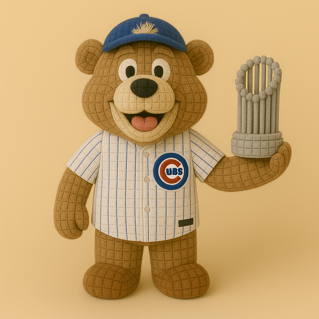 LIMITED EDITION - MLB 05 CCC CHICAGO CUBS HANDMADE CROCHET
