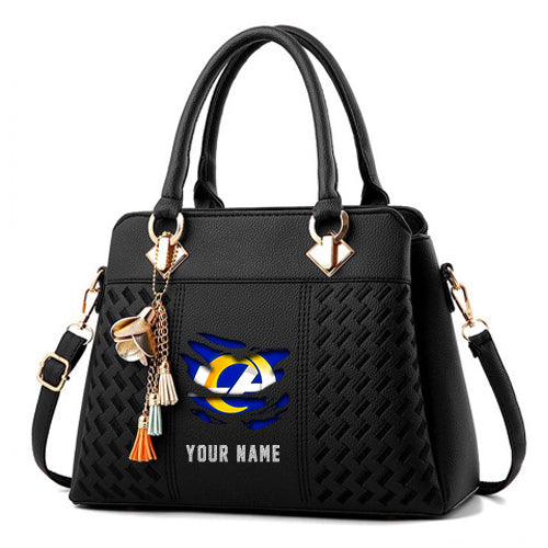 LIMITED EDITION - NEW CUSTOMIZED NFL22 LAR LOS ANGELES RAMS HANDBAG IN MULTIPLE COLORS