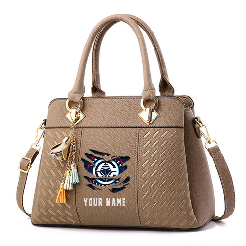LIMITED EDITION - NEW CUSTOMIZED NBA10 LC LOS ANGELES CLIPPERS WOMEN'S HANDBAGS MULTICOLOR