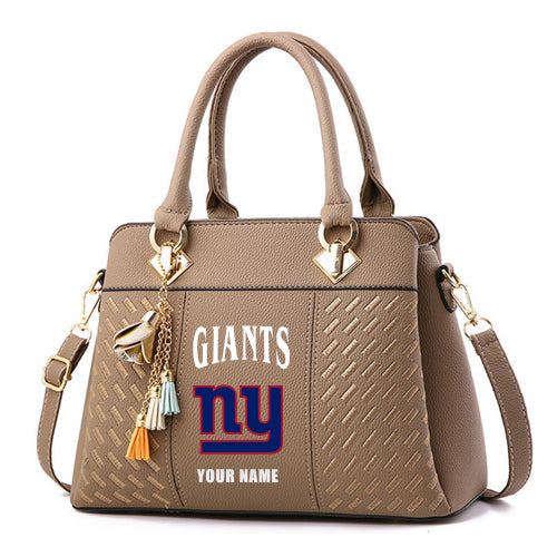 LIMITED EDITION - NEW CUSTOMIZED NFL32 NYG NEW YORK GIANTS HANDBAG IN MULTIPLE COLORS
