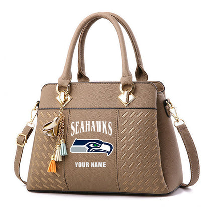 LIMITED EDITION - NEW CUSTOMIZED NFL06 SSH SEATTLE SEAHAWKS HANDBAG IN MULTIPLE COLORS