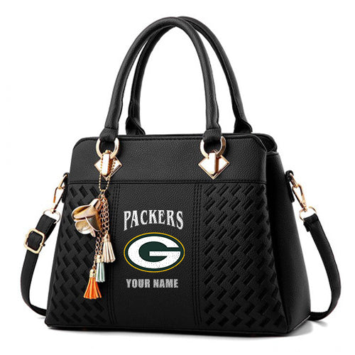 LIMITED EDITION - NEW CUSTOMIZED NFL08 GBP GREEN BAY PACKERS HANDBAG IN MULTIPLE COLORS