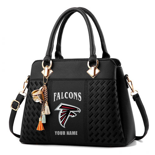 LIMITED EDITION - NEW CUSTOMIZED NFL18 ATF ATLANTA FALCONS HANDBAG IN MULTIPLE COLORS