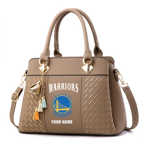 LIMITED EDITION - NEW CUSTOMIZED NBA12 GS GOLDEN STATE WARRIORS WOMEN'S HANDBAGS MULTICOLOR