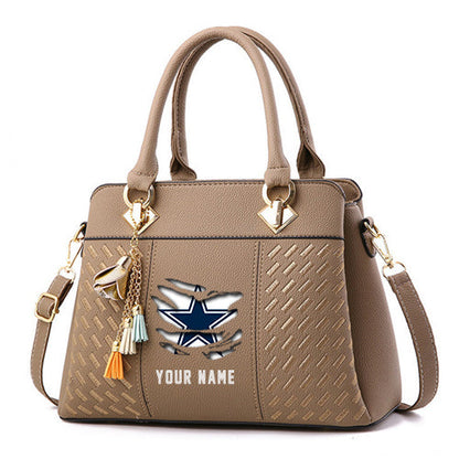 LIMITED EDITION - NEW CUSTOMIZED NFL21 DCB DALLAS COWBOYS HANDBAG IN MULTIPLE COLORS