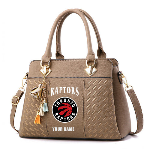 LIMITED EDITION - NEW CUSTOMIZED NBA24 TR TORONTO RAPTORS WOMEN'S HANDBAGS MULTICOLOR