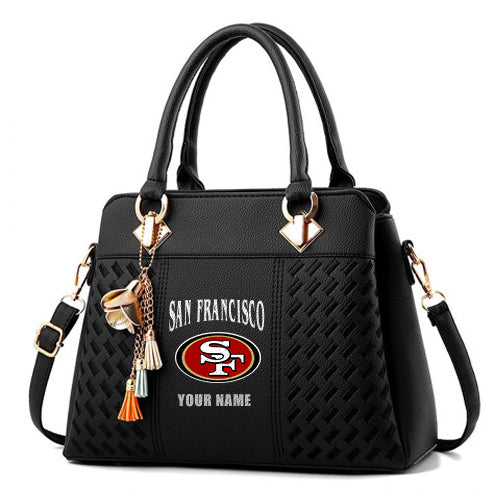 LIMITED EDITION - NEW CUSTOMIZED NFL11 SF49 SAN FRANCISCO 49ERS HANDBAG IN MULTIPLE COLORS