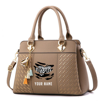 LIMITED EDITION - NEW CUSTOMIZED NBA23 SA SAN ANTONIO SPURS WOMEN'S HANDBAGS MULTICOLOR