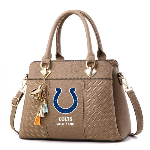 LIMITED EDITION - NEW CUSTOMIZED NFL17 IDC INDIANAPOLIS COLTS HANDBAG IN MULTIPLE COLORS