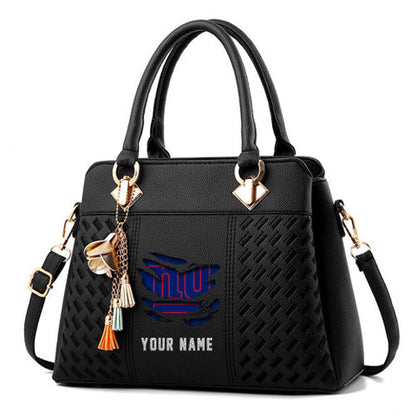 LIMITED EDITION - NEW CUSTOMIZED NFL32 NYG NEW YORK GIANTS HANDBAG IN MULTIPLE COLORS