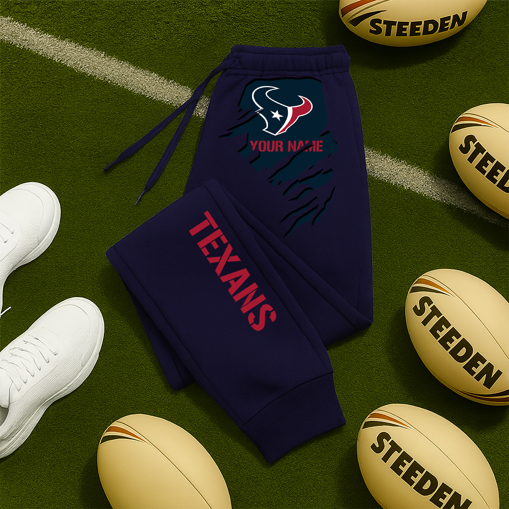 LIMITED EDITION - NEW PERSONALIZED NFL15 HTT HOUSTON TEXANS JOGGERS