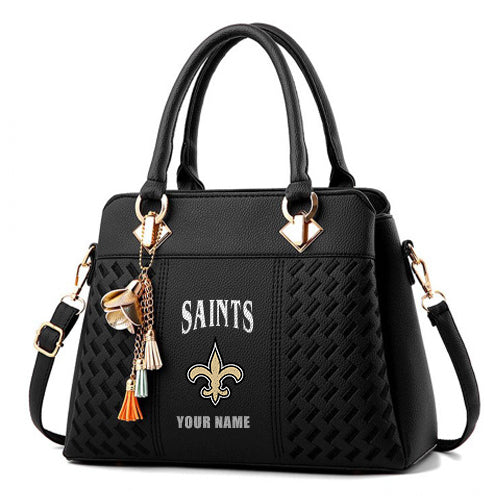 LIMITED EDITION - NEW CUSTOMIZED NFL24 NOS NEW ORLEANS SAINTS HANDBAG IN MULTIPLE COLORS