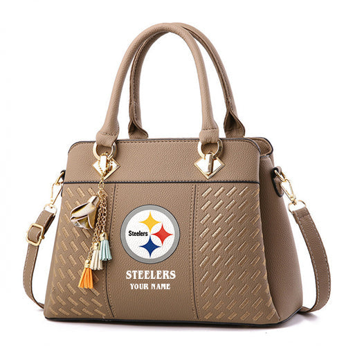 LIMITED EDITION - NEW CUSTOMIZED NFL14 PSB PITTSBURGH STEELERS HANDBAG IN MULTIPLE COLORS