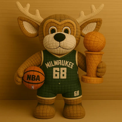 Limited Edition - NBA 11 MB Milwaukee Bucks Handmade Crochet