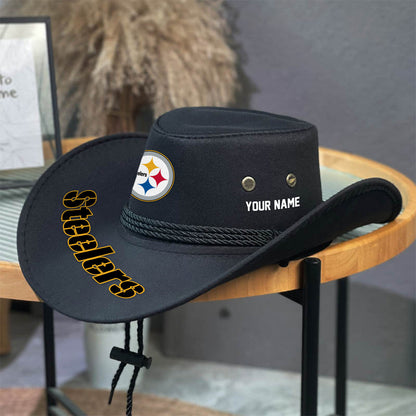 LIMITED EDITION - NEW CUSTOMIZED NFL14 PSB PITTSBURGH STEELERS COWBOY HAT