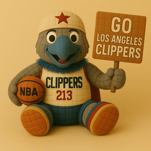 Limited Edition - NBA 10 LAC Los Angeles Clippers Handmade Crochet