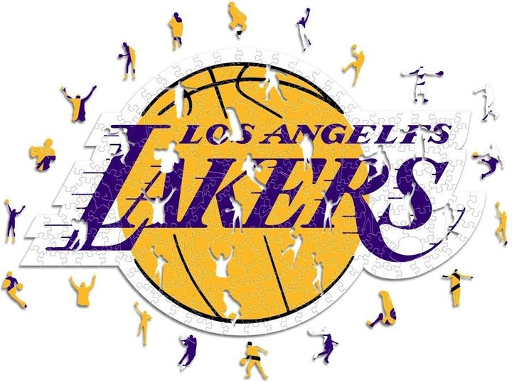 LIMITED EDITION - NEW CUSTOMIZED NBA09 LL LOS ANGELES LAKERS WOODEN PUZZLE