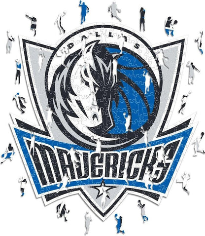 LIMITED EDITION - NEW CUSTOMIZED NBA18 DM DALLAS MAVERICKS WOODEN PUZZLE
