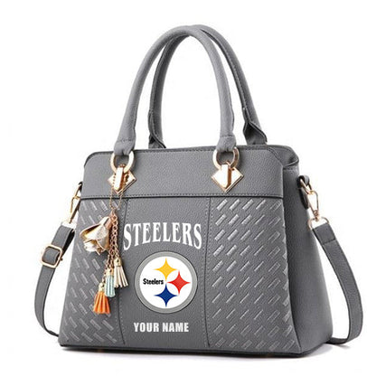 LIMITED EDITION - NEW CUSTOMIZED NFL14 PSB PITTSBURGH STEELERS HANDBAG IN MULTIPLE COLORS