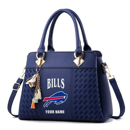 LIMITED EDITION - NEW CUSTOMIZED NFL03 BFB BUFFALO BILLS HANDBAG IN MULTIPLE COLORS