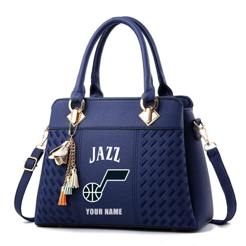 LIMITED EDITION - NEW CUSTOMIZED NBA29 UJ UTAH JAZZ WOMEN'S HANDBAGS MULTICOLOR