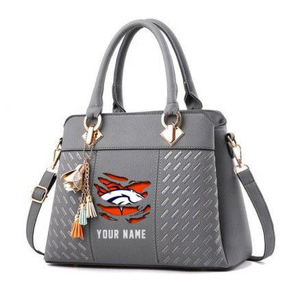 LIMITED EDITION - NEW CUSTOMIZED NFL13 DVB DENVER BRONCOS HANDBAG IN MULTIPLE COLORS