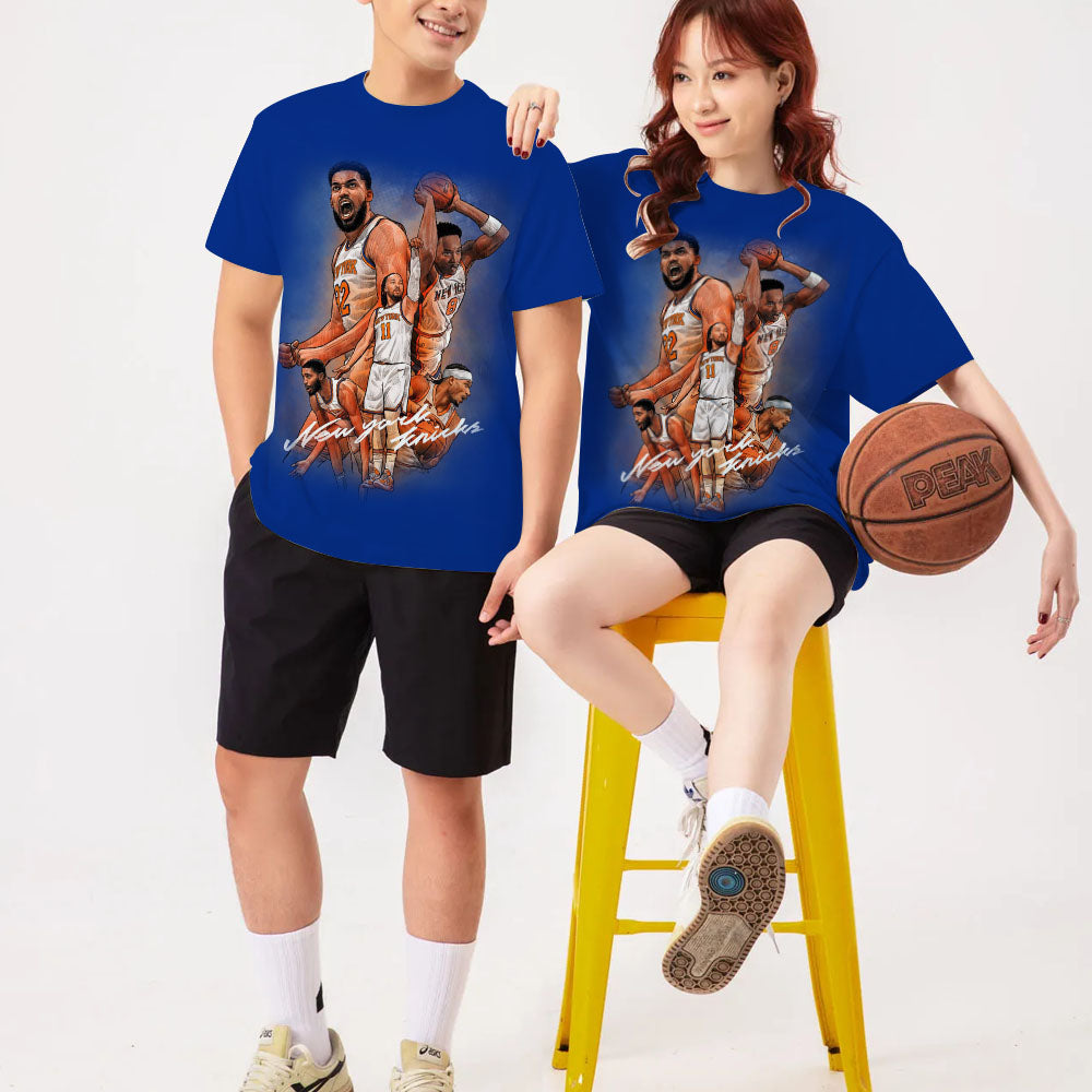 LIMITED EDITION - NEW CUSTOMIZED NBA04 NY NEW YORK KNICKS T-SHIRT